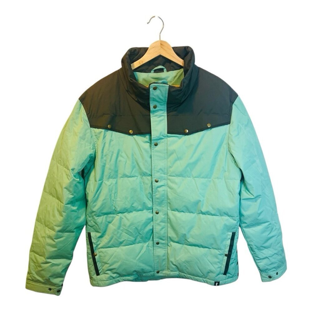 Cotopaxi Tianjin Men’s XL Jacket Waterproof Polartec 650F DriDown Mint/Slate